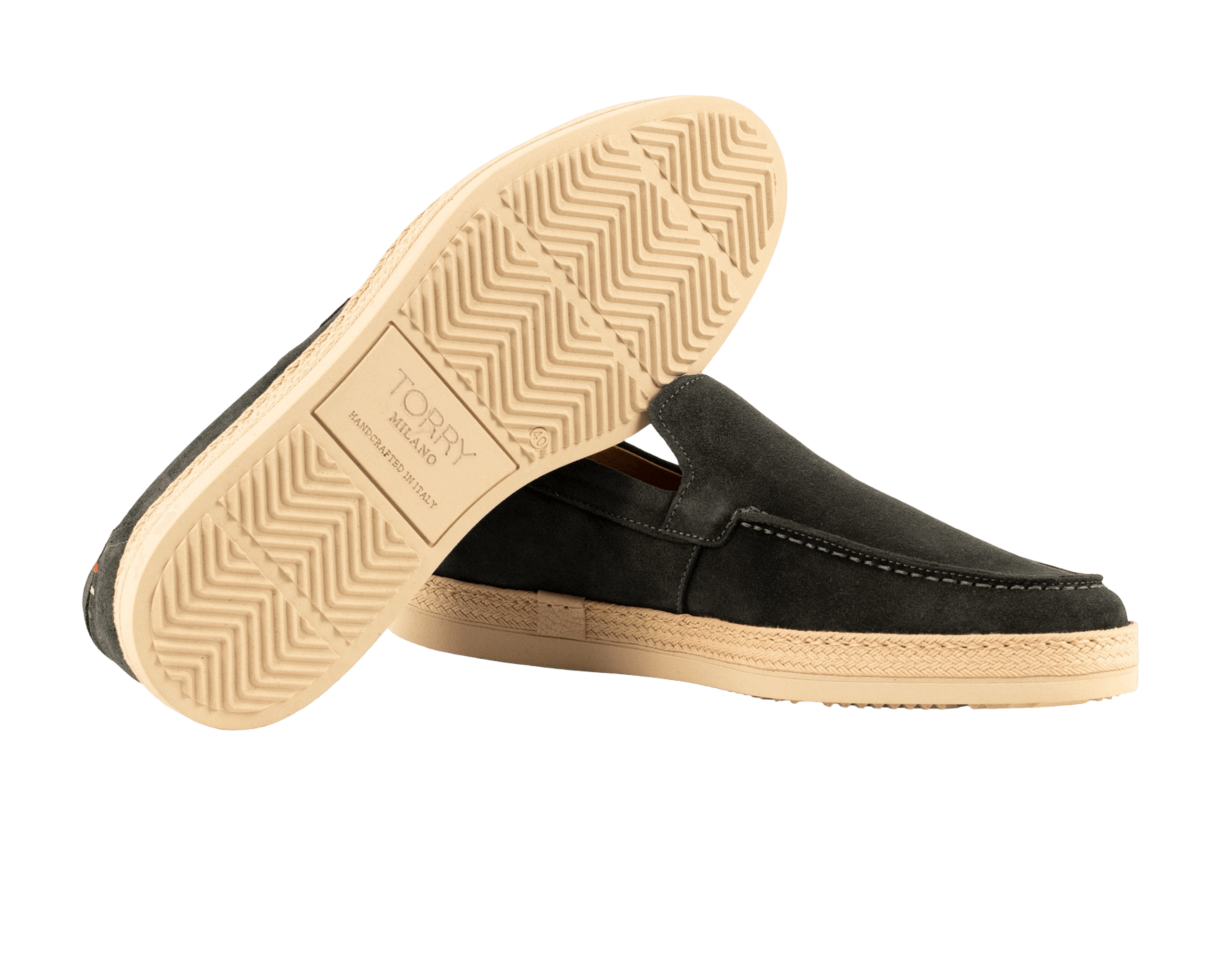 Mocasini din piele verde