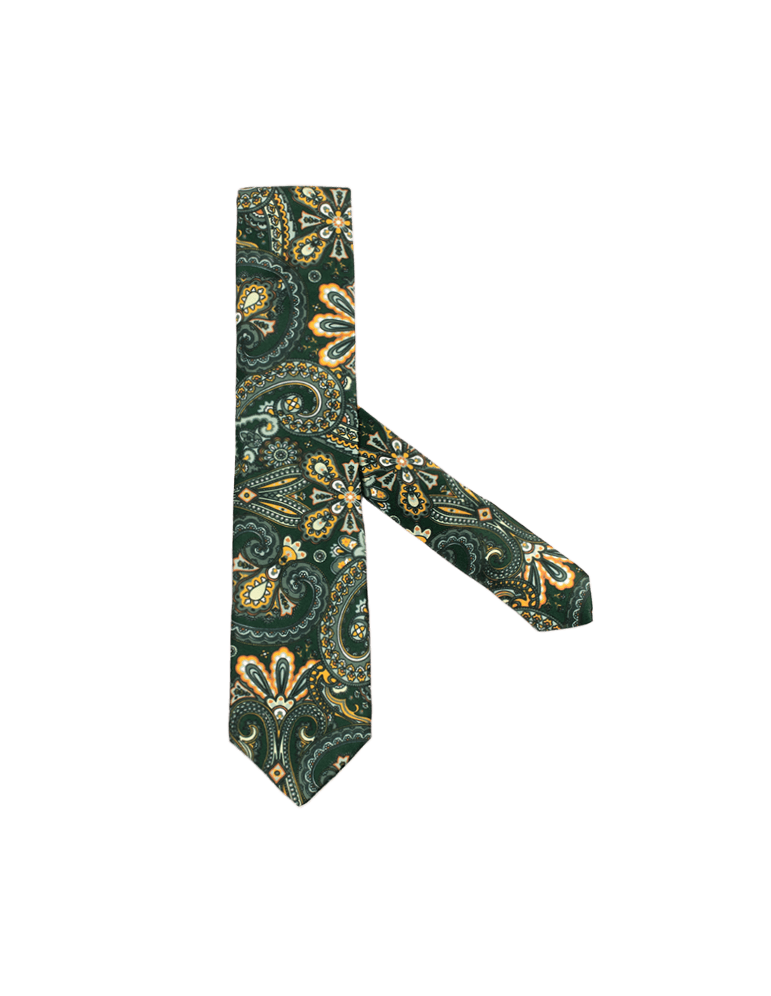 Cravatta Artigianale in Seta con Motivo Paisley