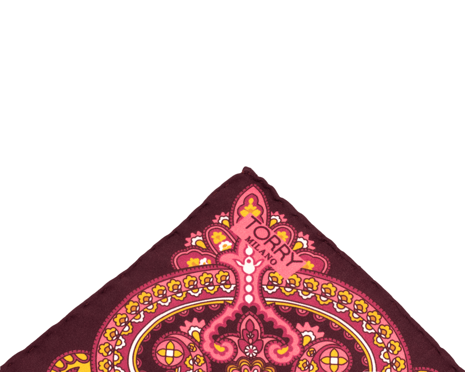 Pochette da Taschino in Seta con Motivo Paisley