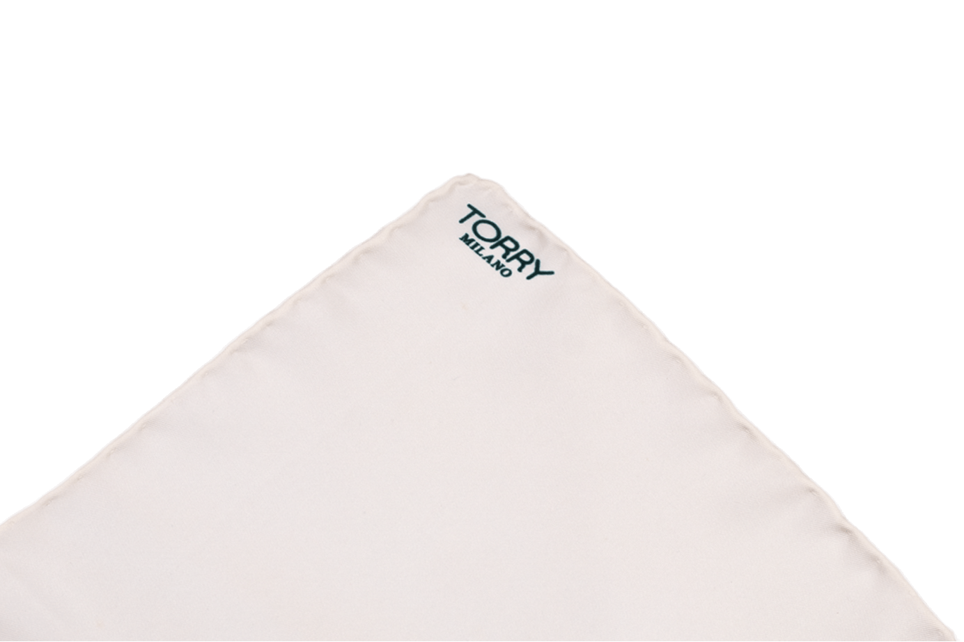 White Silk Pocket Square