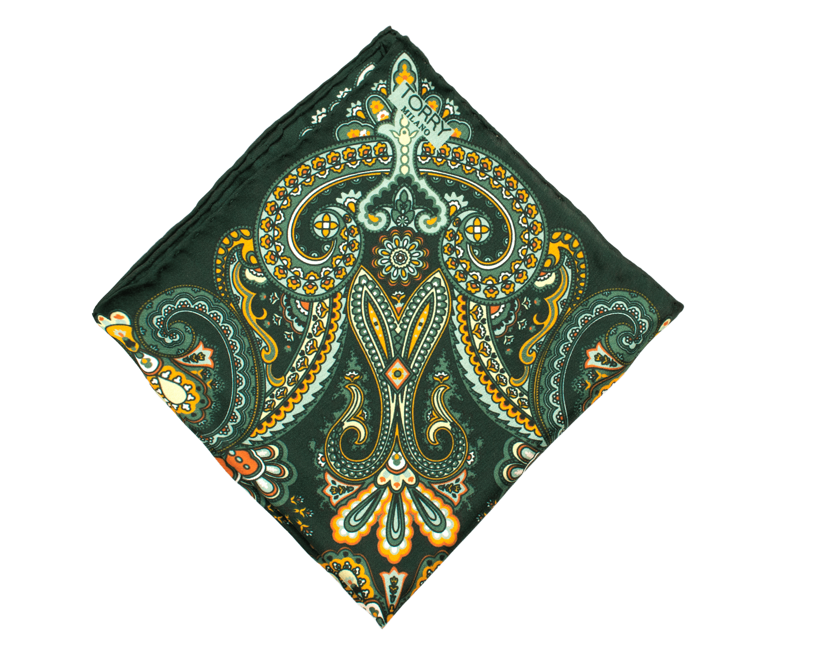 Fazzoletto da Taschino in Seta con Motivo Paisley