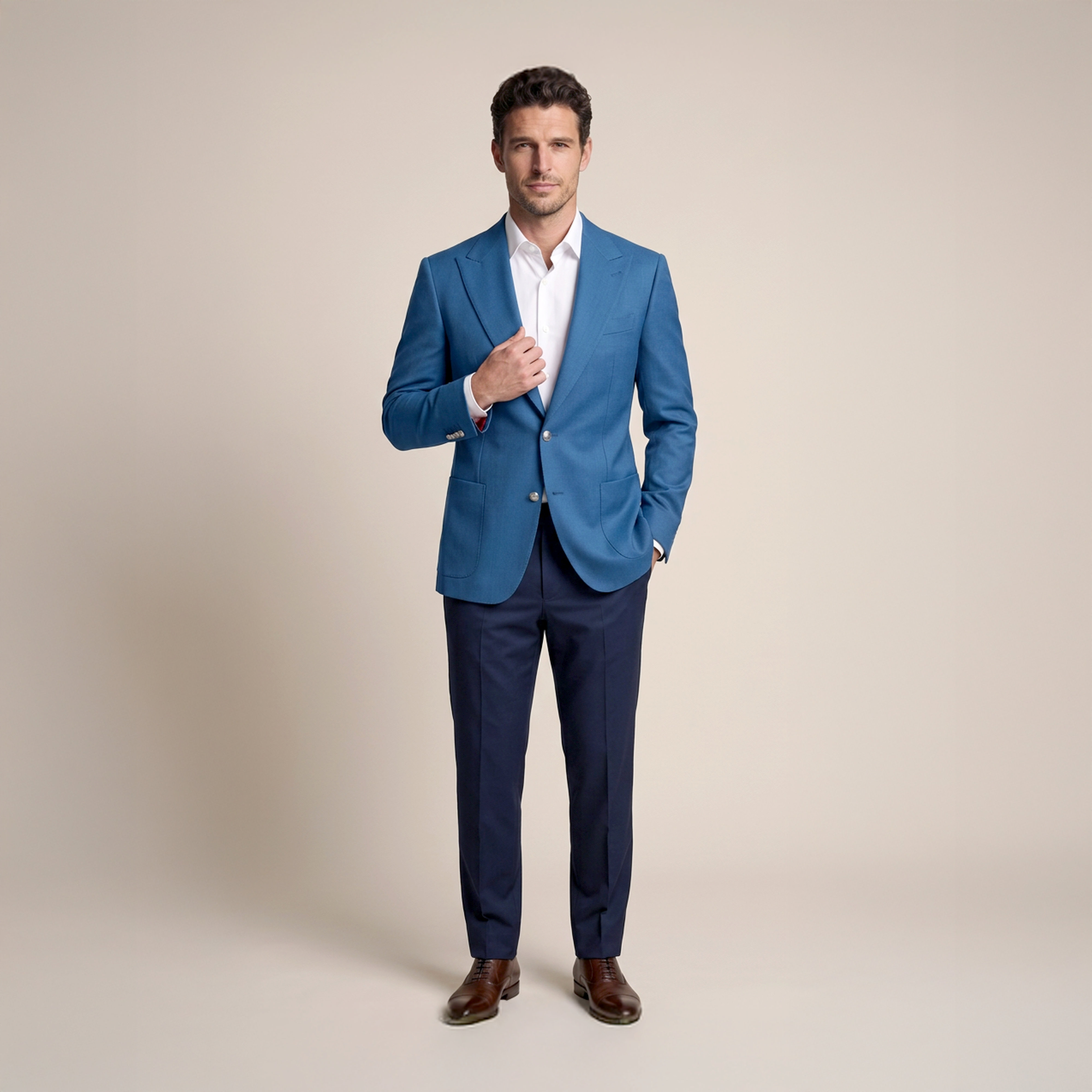 Blue Wool Blazer