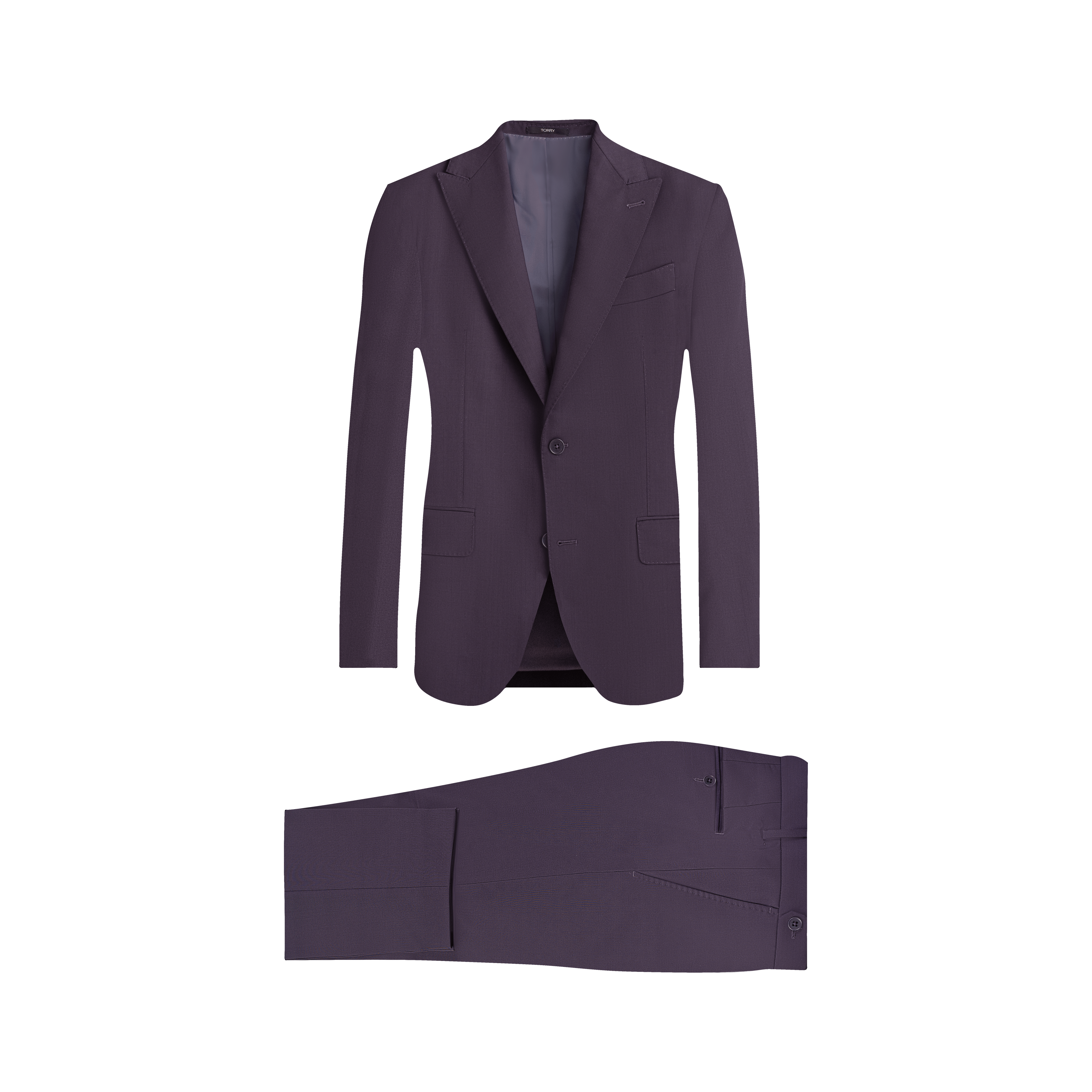 Burgundy Wool Suit