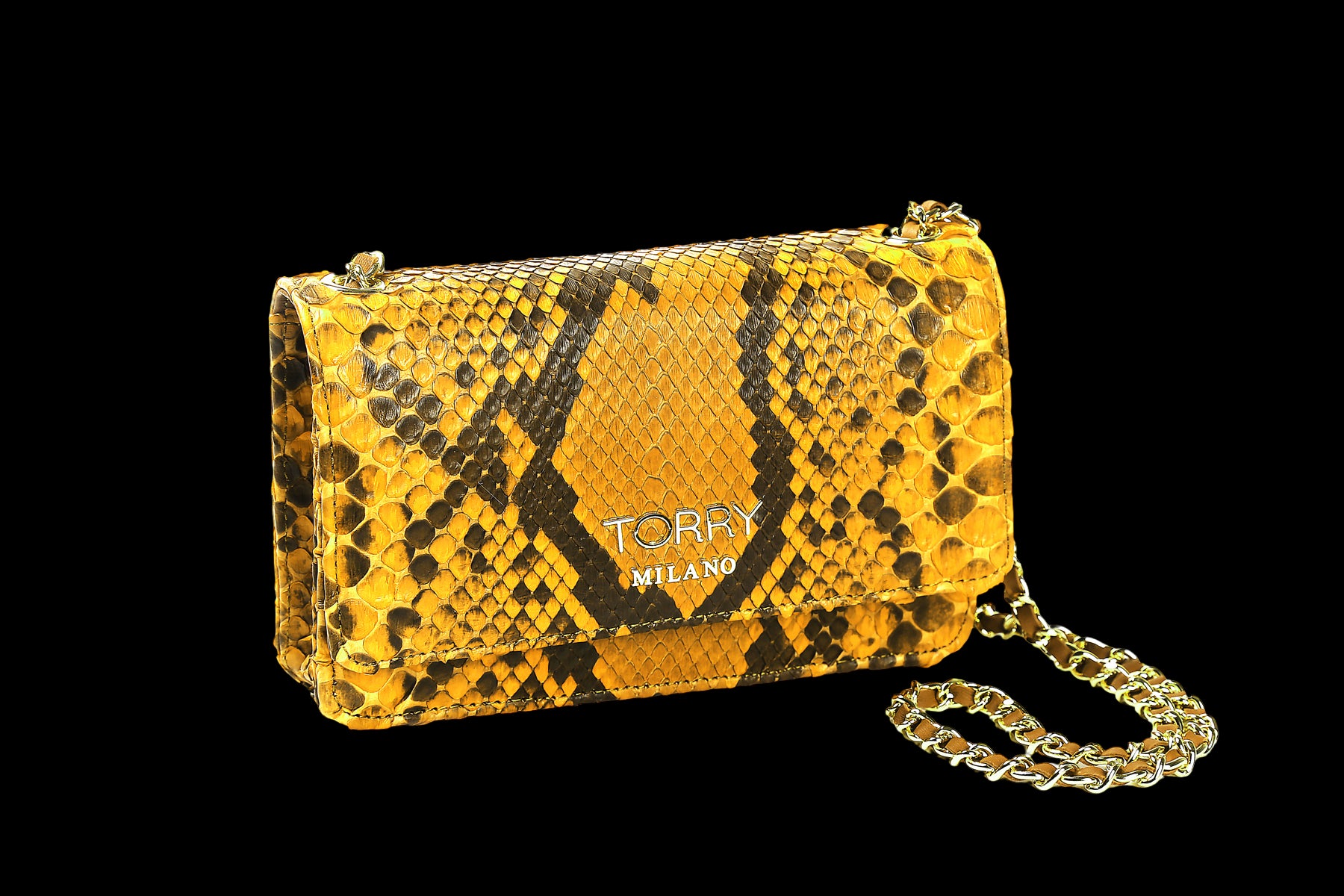 Image of Phyton Leather Bag