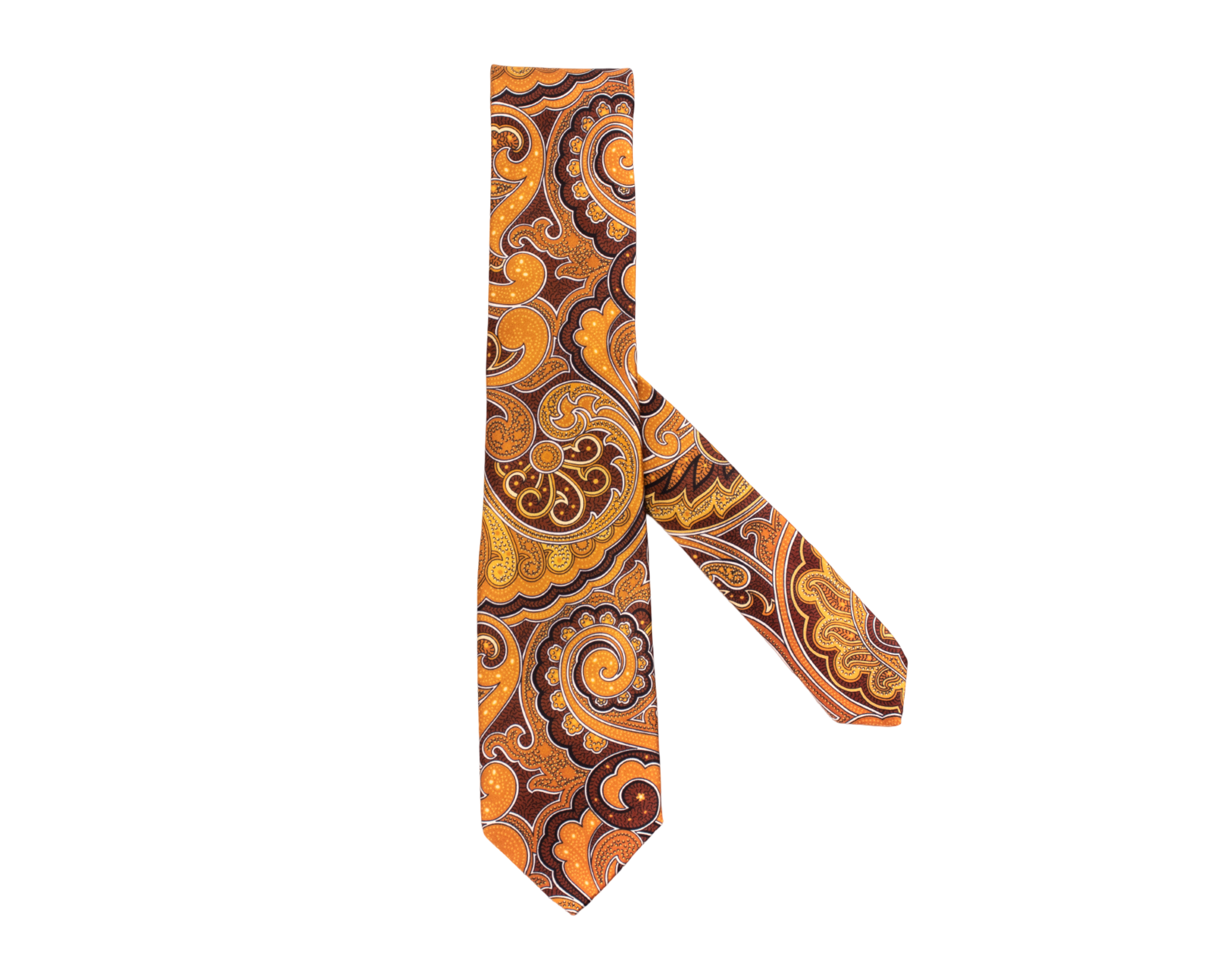 Cravatta Artigianale in Seta con Motivo Paisley