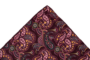 Image of Silk Paisley Pocket Square