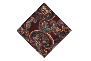 Image of Silk Paisley Pocket Square