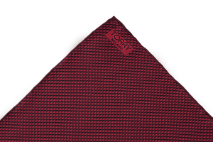 Image of Silk Pyramid Pattern Pocket Square