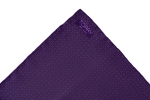 Image of Silk Geometric Pattern Pocket Square