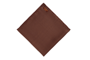 Image of Silk Geometric Pattern Pocket Square