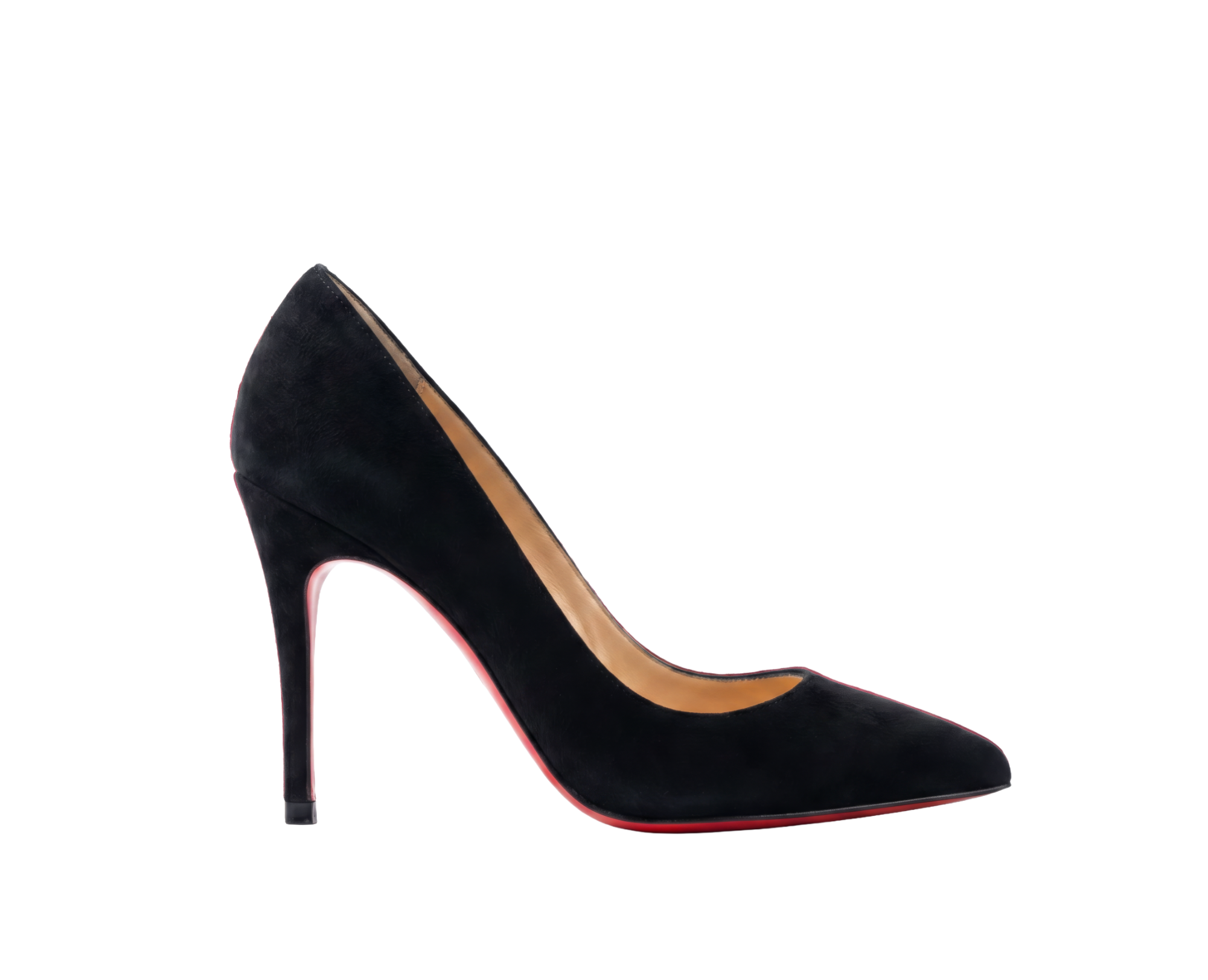Black Suede Stilettos - 8cm