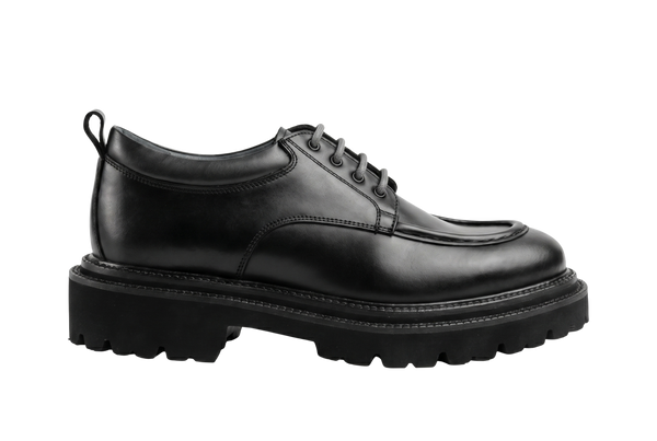 Black Calfskin Lace-up Shoes