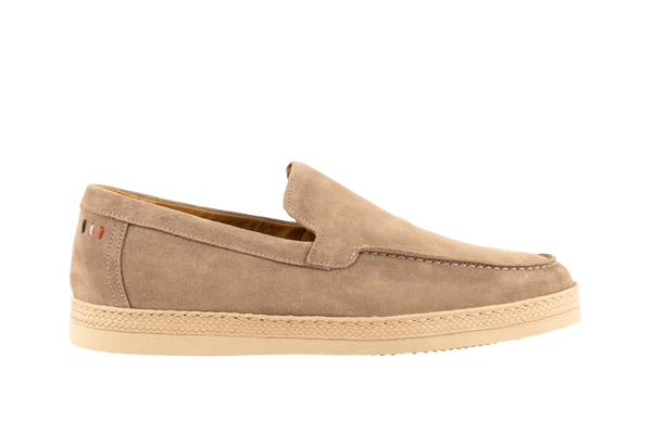 Beige Leather Loafers