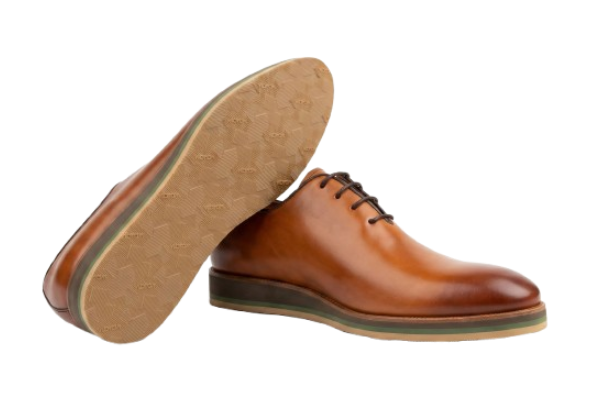 Tobacco Vibram Sole Lace-up Shoes