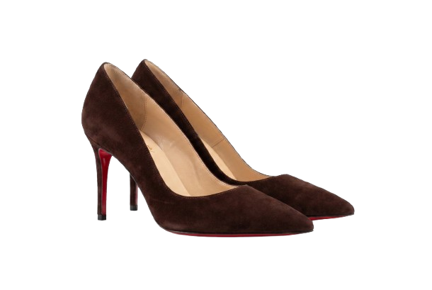 Chestnut Suede Stilettos - 8cm