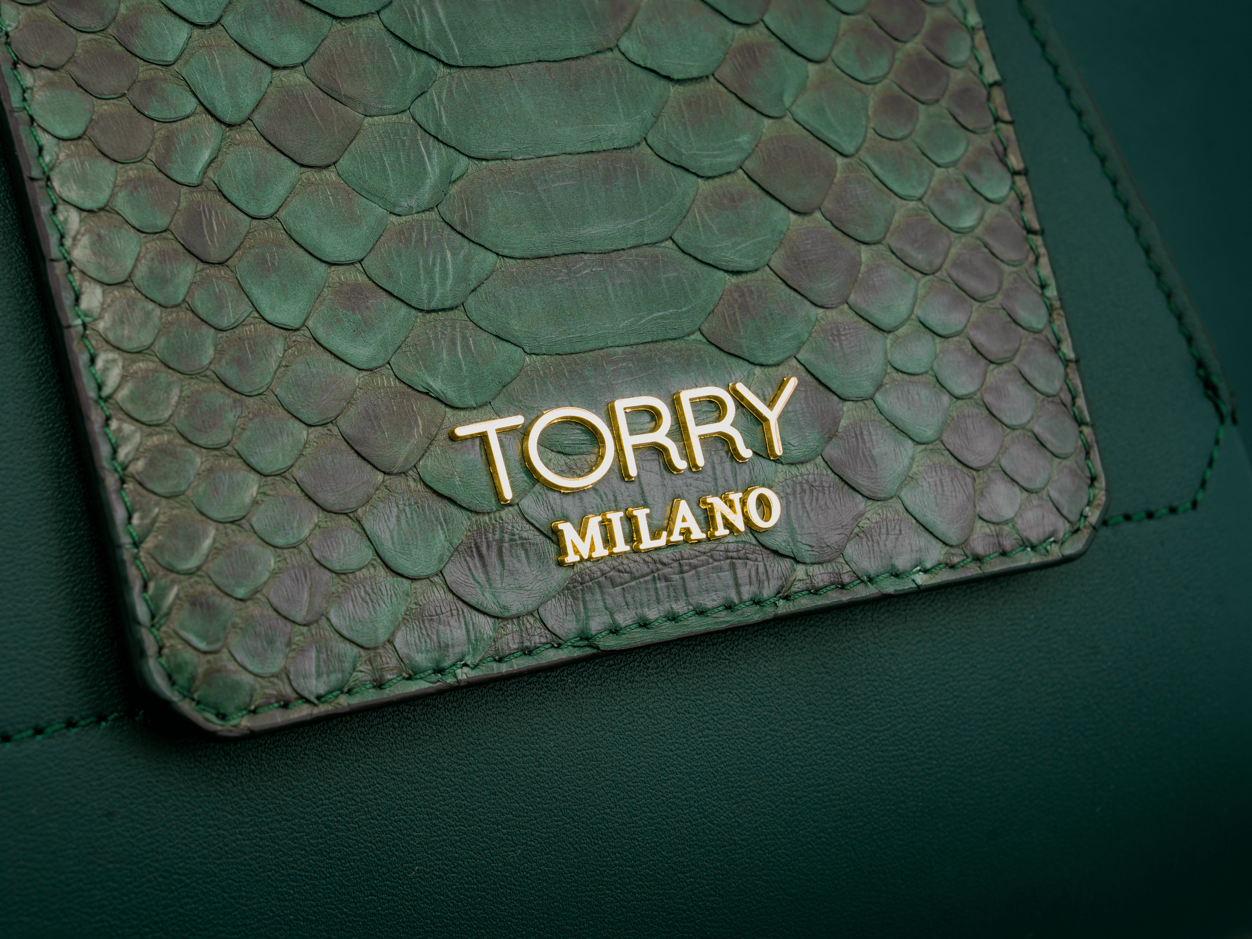 Eclat Python Leather Bag