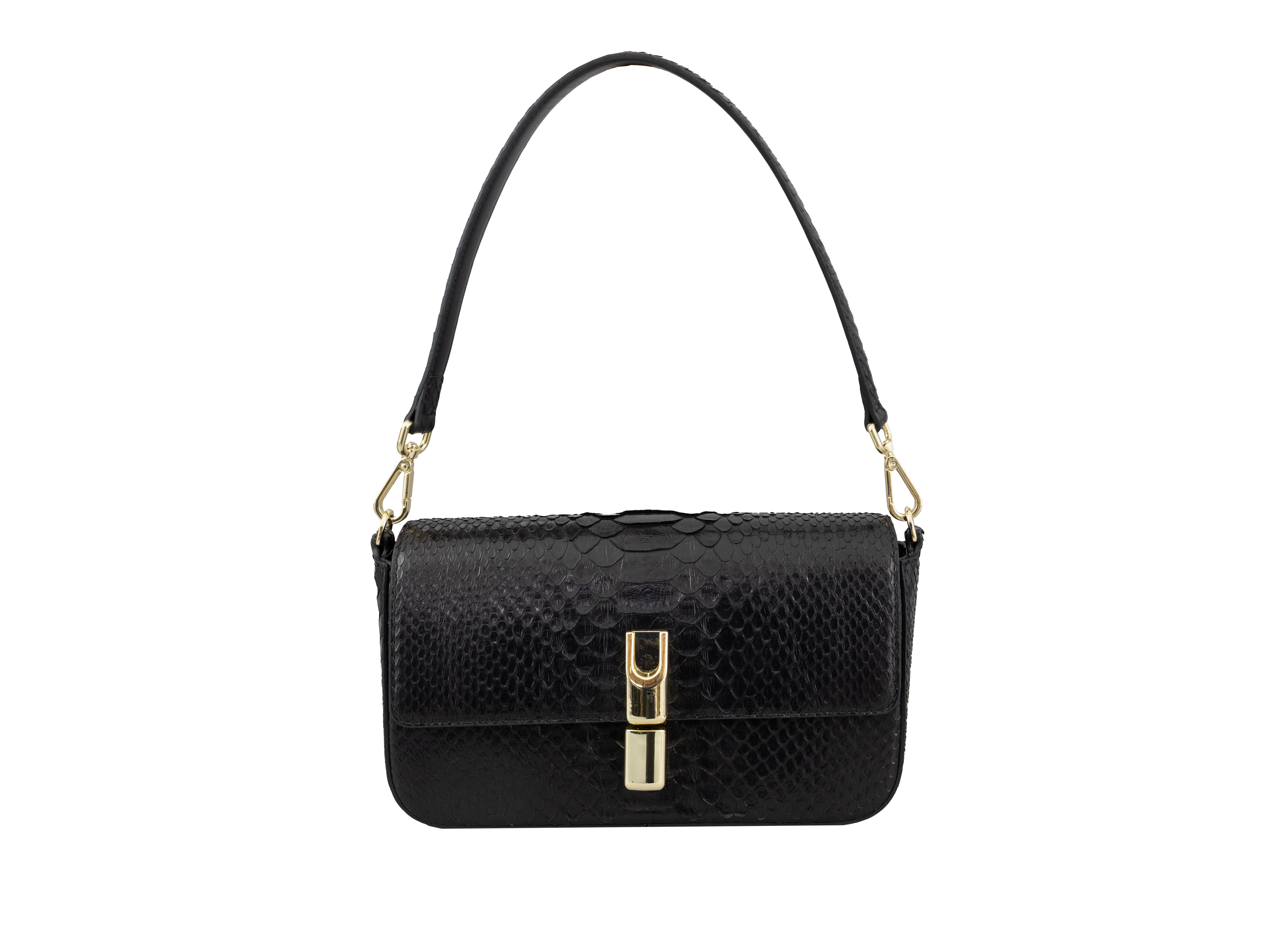 Image of Nocturne Python Leather Bag