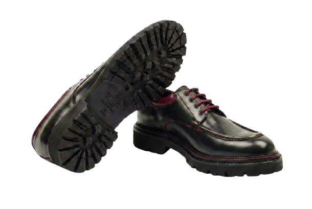 Green Calfskin Lace-up Shoes