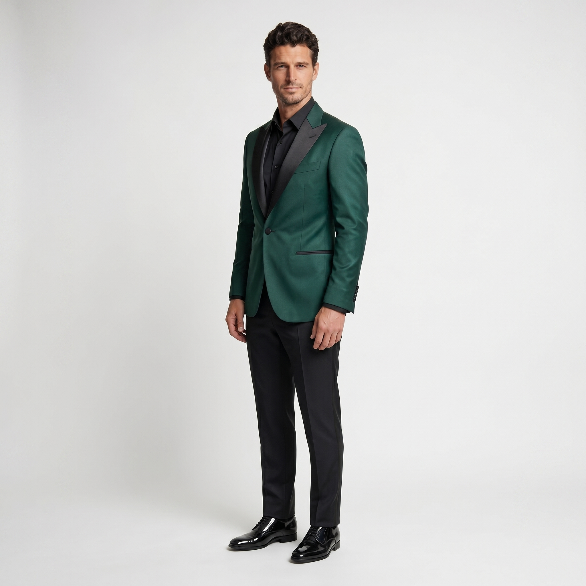 Green Ceremony Satin Tuxedo