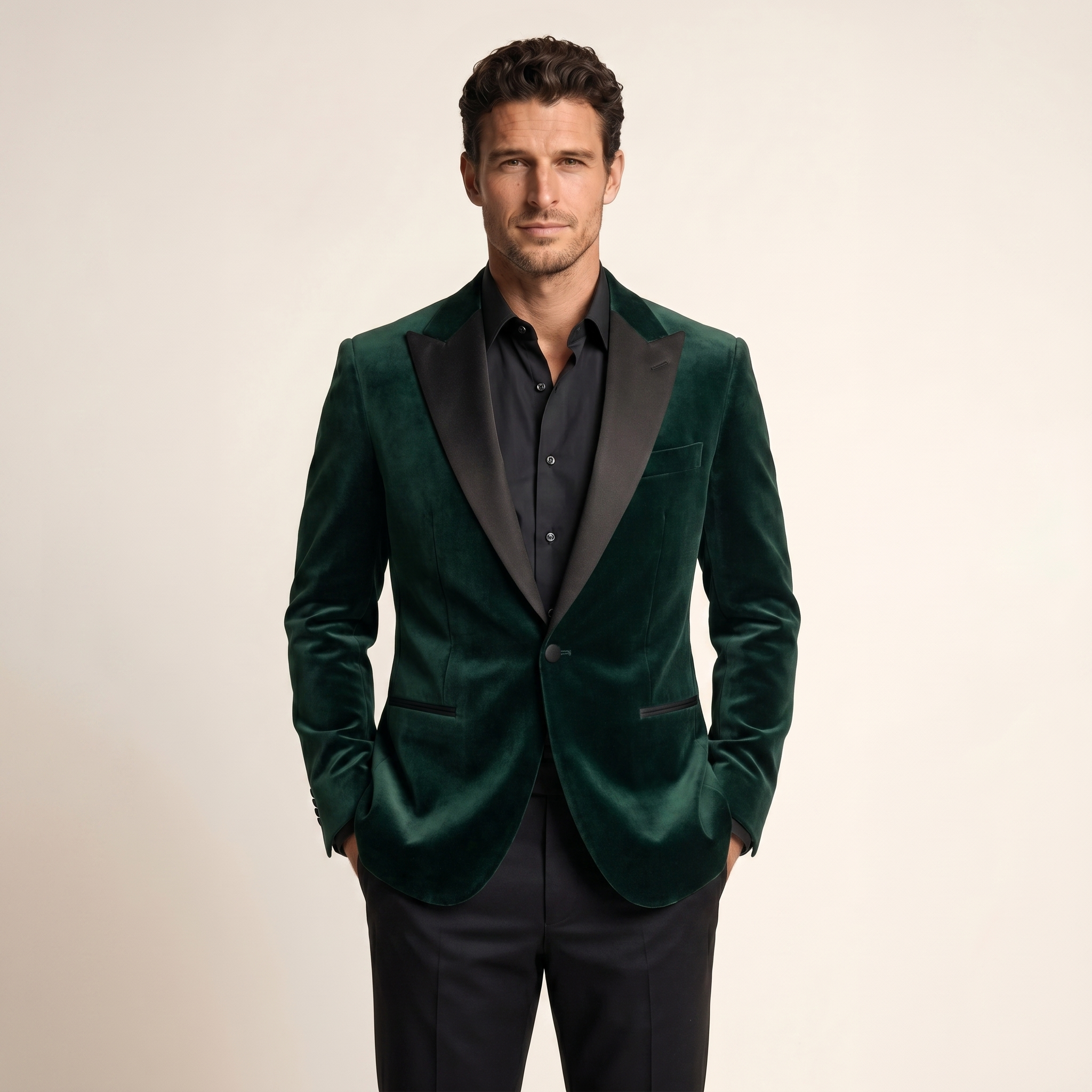 Green Ceremony Satin Jacket