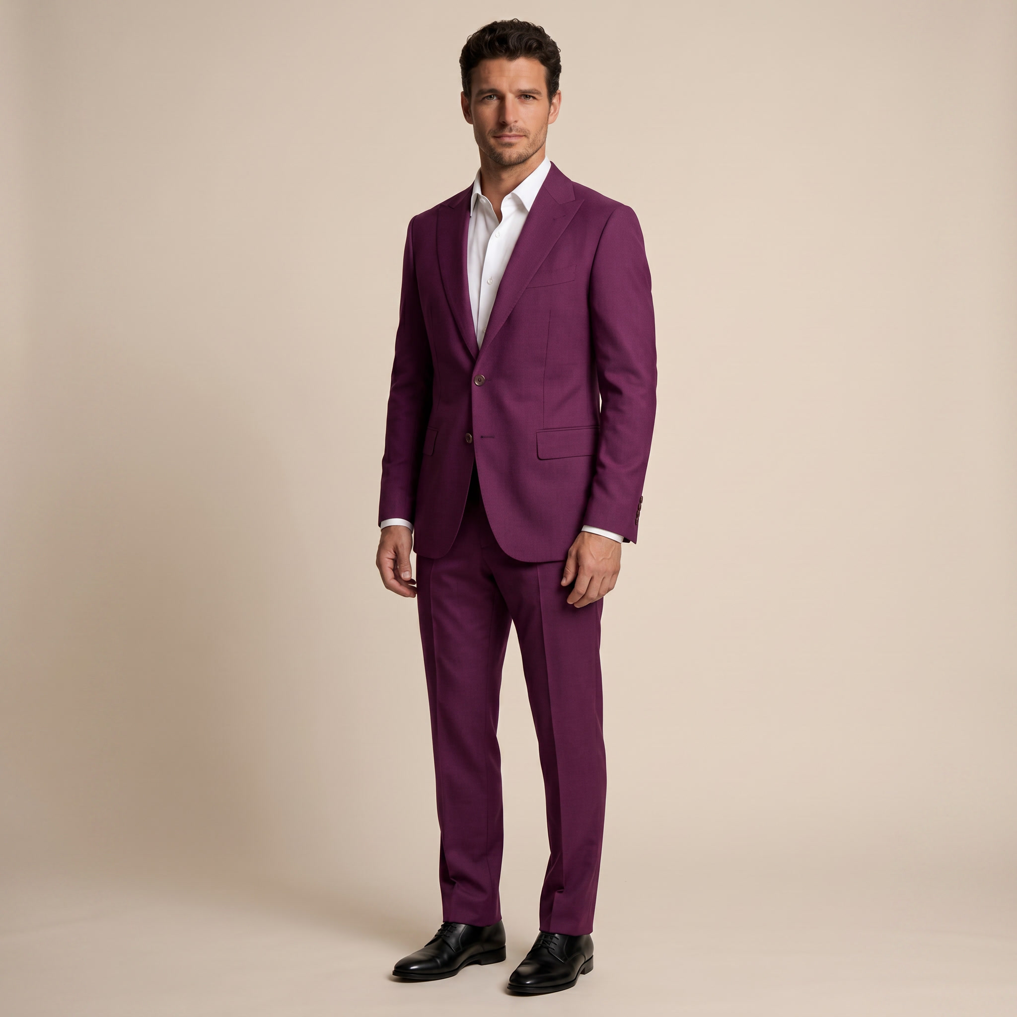 Fuchsia Wool Suit