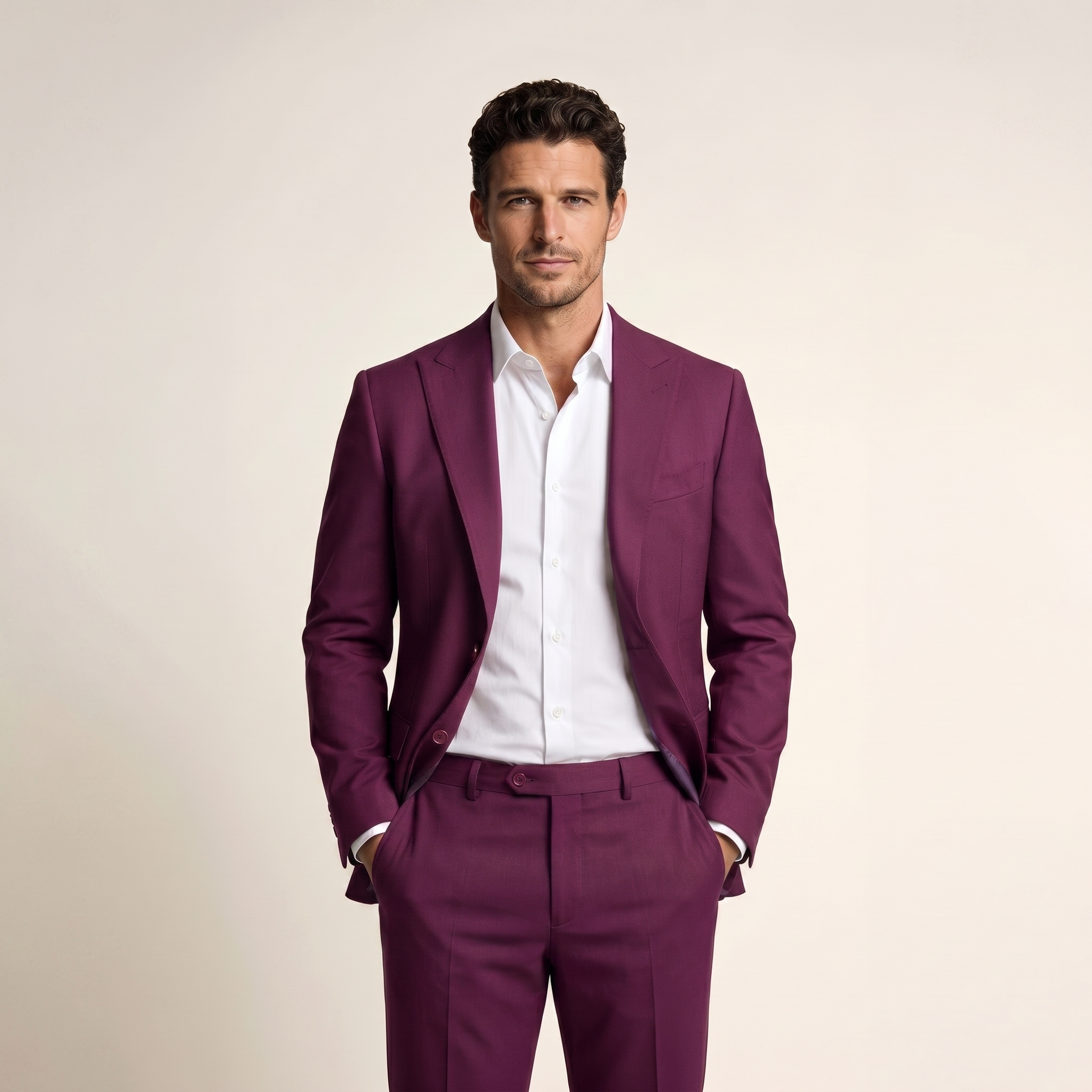 Fuchsia Wool Suit