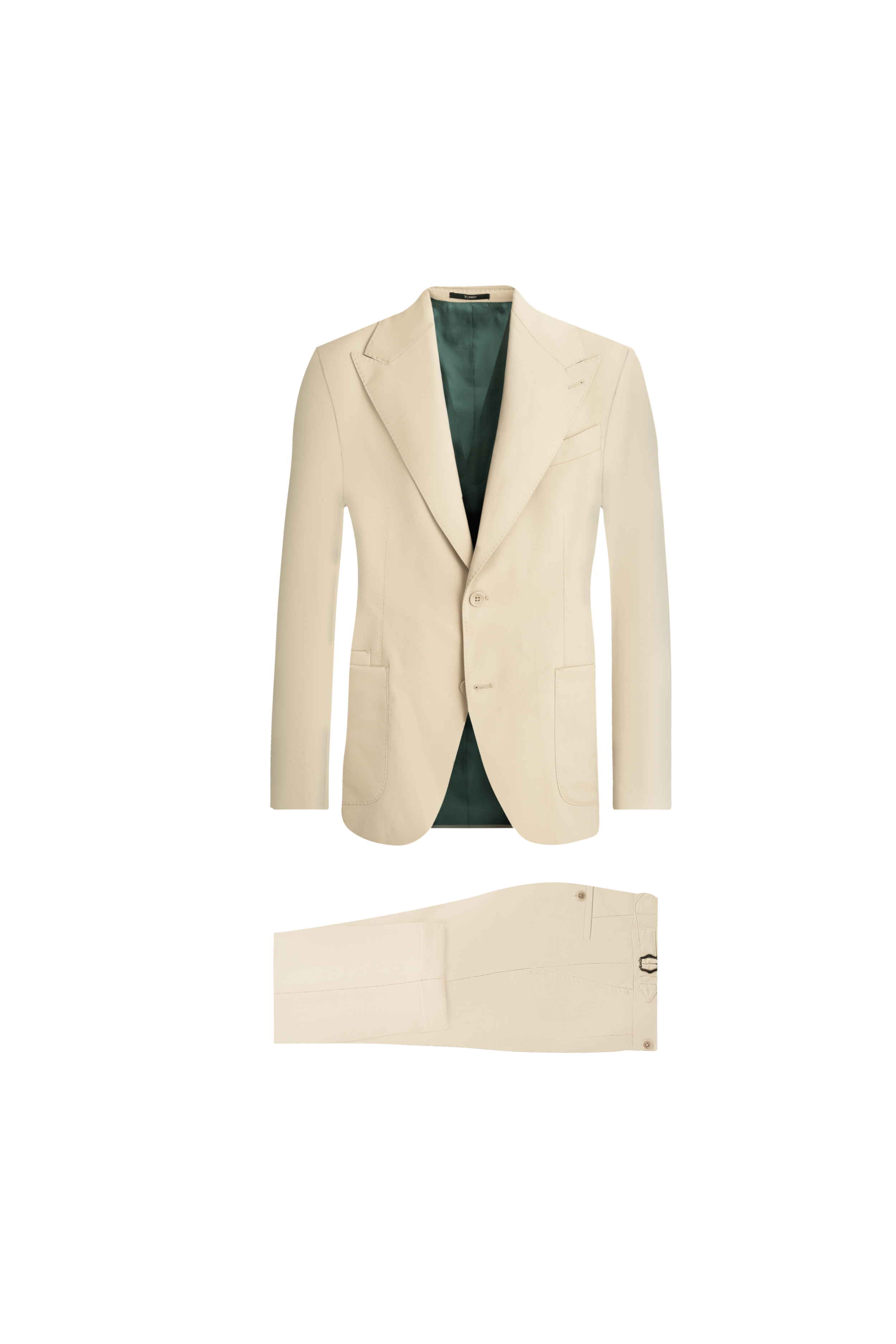 Beige Wool Suit