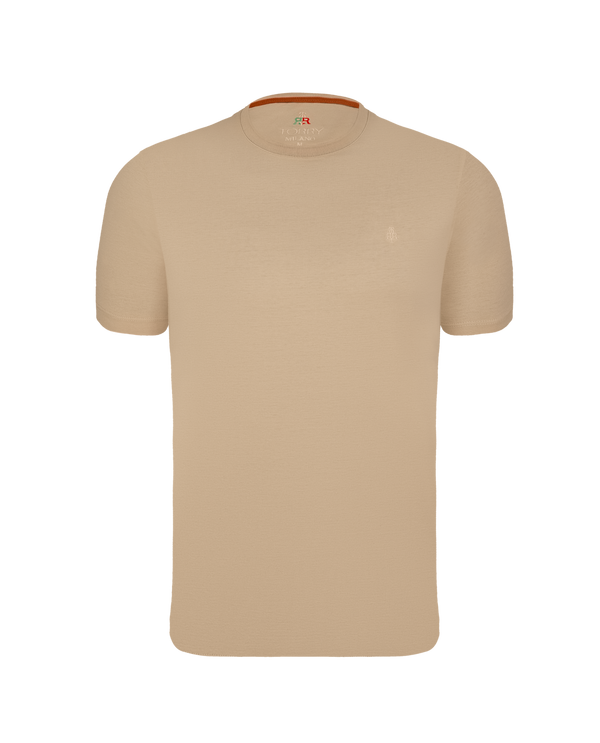 Beige Premium Cotton T-Shirt